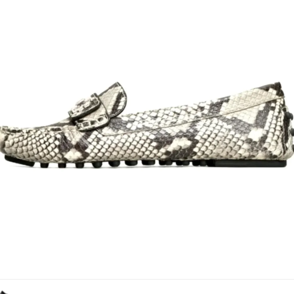 Tory Burch Woman's Shoes | Snake Print | Kendrick Driving Loafer | Size 8 - Picture 3 of 5